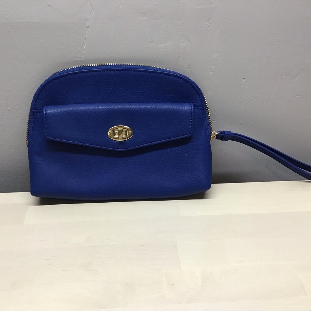 Talbot’s Royal Blue Leather Wristlet